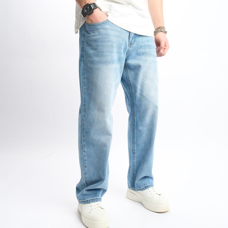 Men’s Baggy Fit 13oz Denim Jeans — Classic Streetwear Style