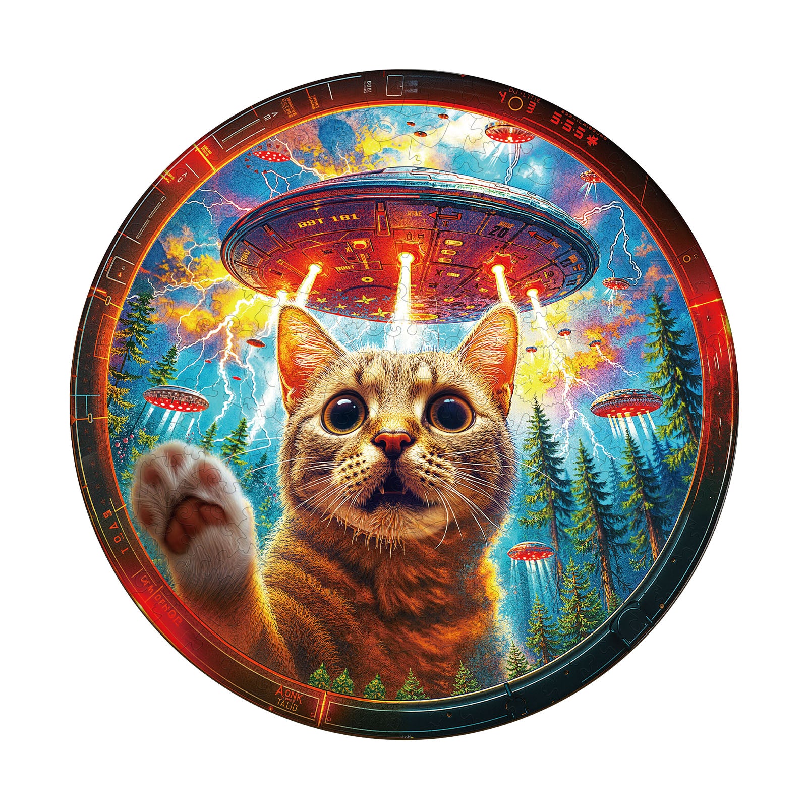 Save Kitty Wooden Jigsaw Puzzle