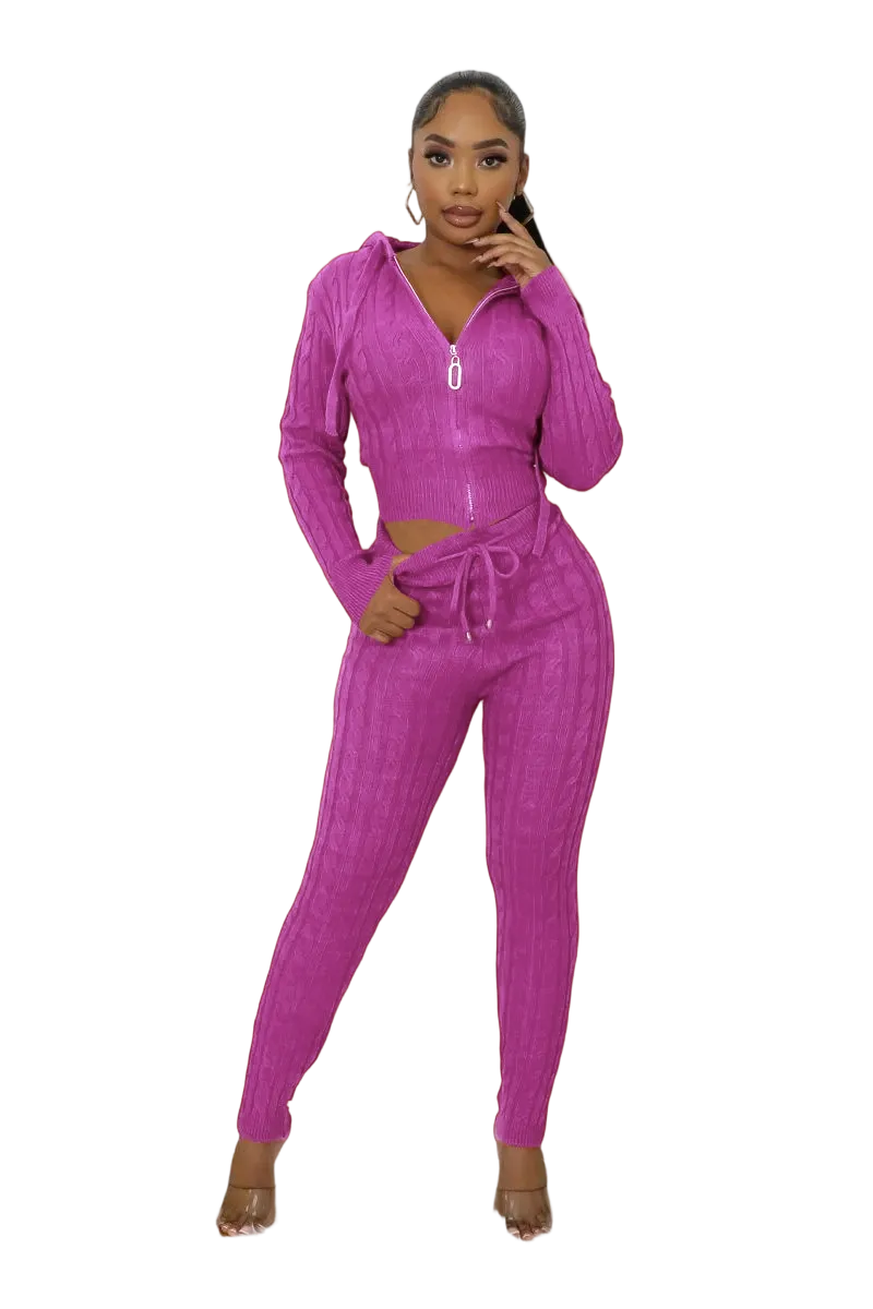 Women's Fashion Sweater Legging Set