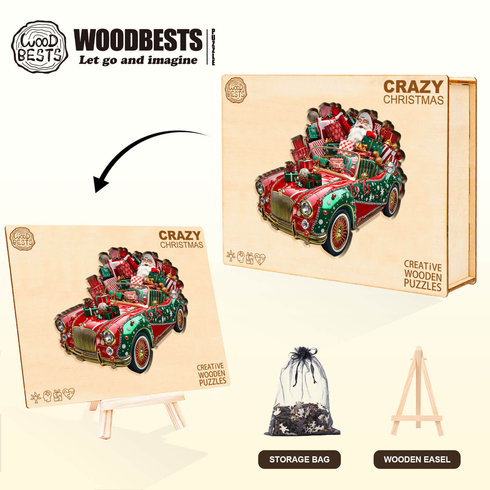 Crazy Christmas Wooden Jigsaw Puzzle