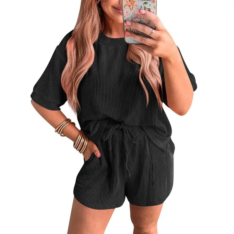 Women's 2-Piece Textured Lounge Set