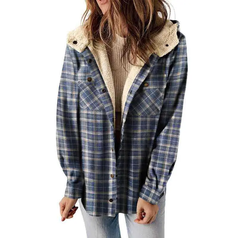 Women's plaid jacket