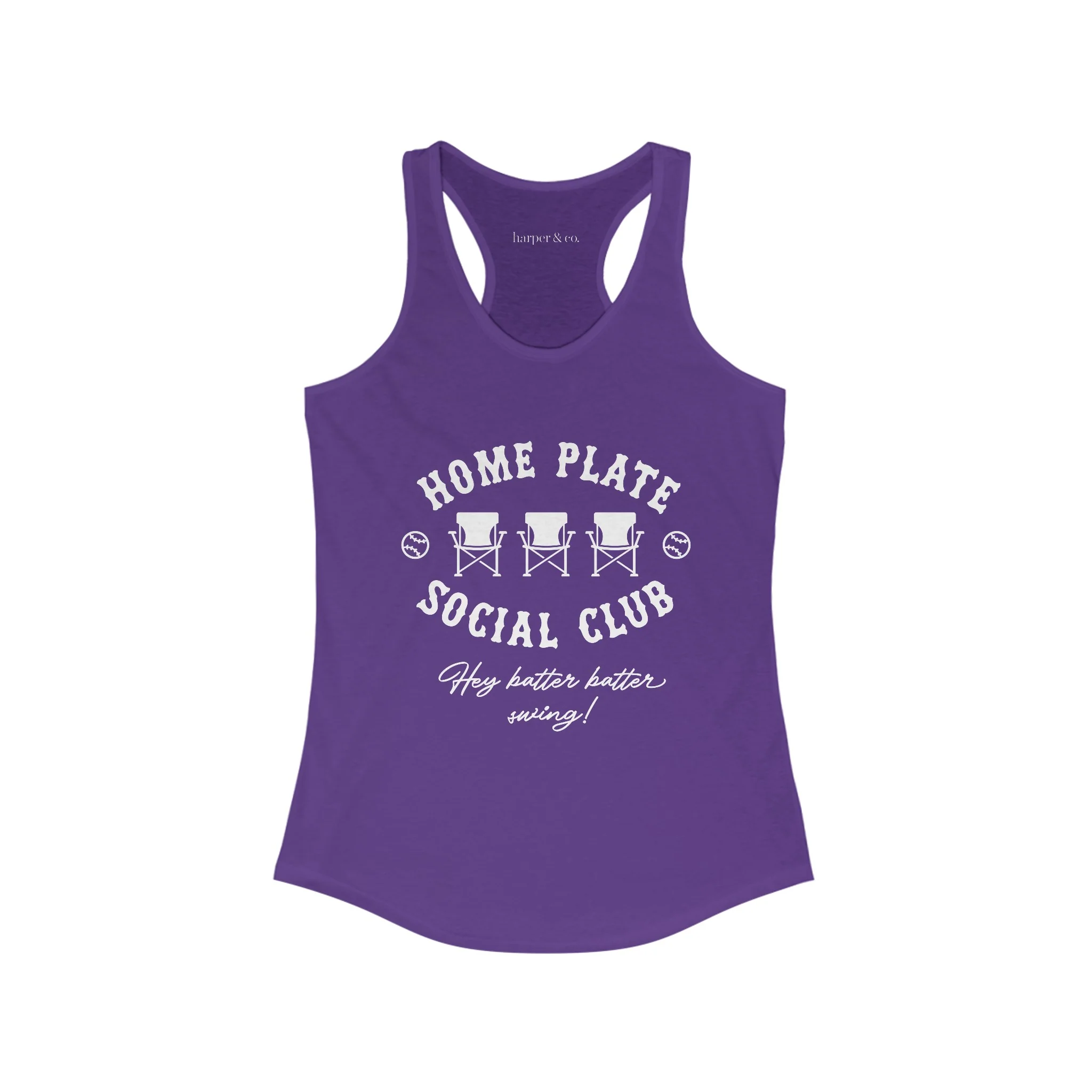 Home Plate Social Club Women's Racerback Tank