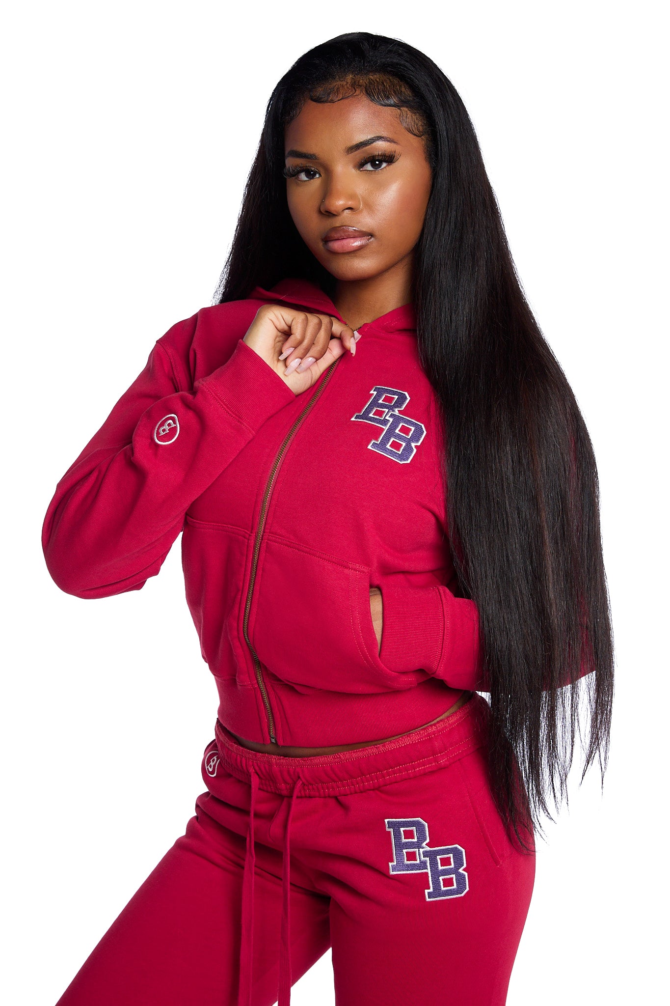 BODY UNIVERSITY HOODIE 2.0 (CHERRY RED/PURPLE)