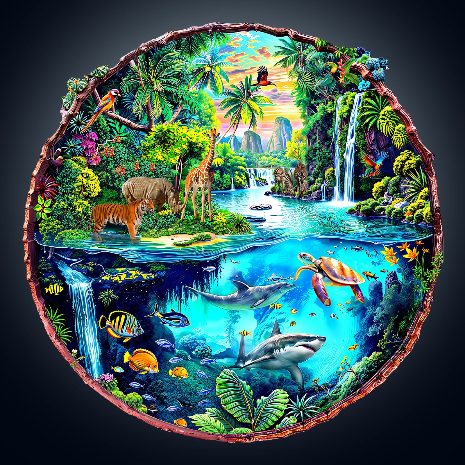 World Fusion Wooden Jigsaw Puzzle