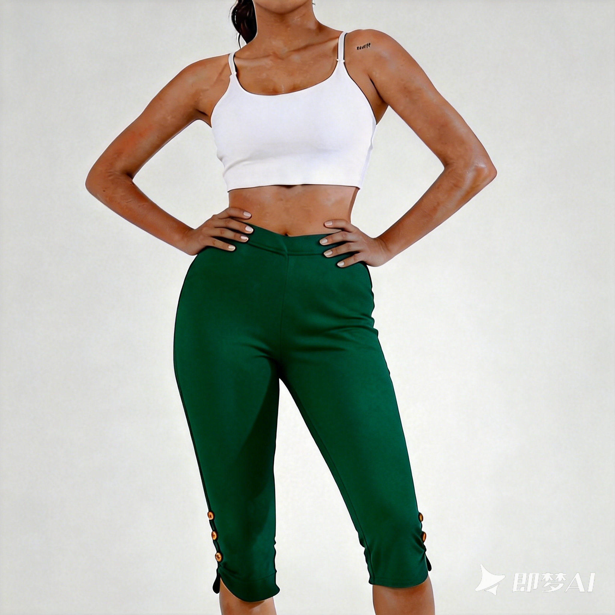 Women's High-Waisted Butt-Lifting Yoga Pants - 7/8 Length 4-Way Stretch