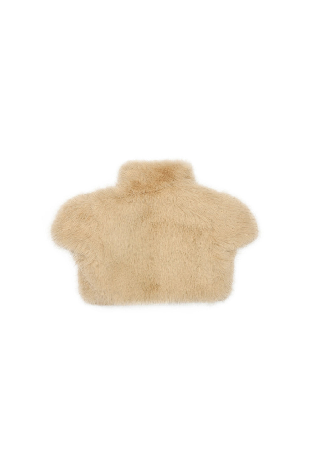 darlene Fur shawl top in apricot