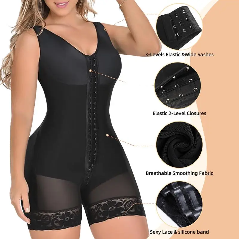 Women's Fajas Colombianas Shapewear for Women Tummy Control Full Shapewear Butt Lifter