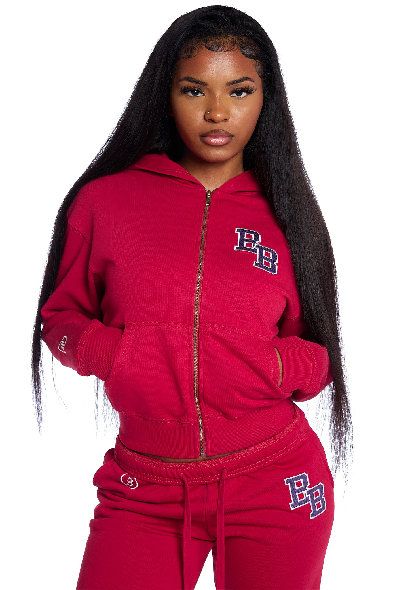BODY UNIVERSITY HOODIE 2.0 (CHERRY RED/PURPLE)
