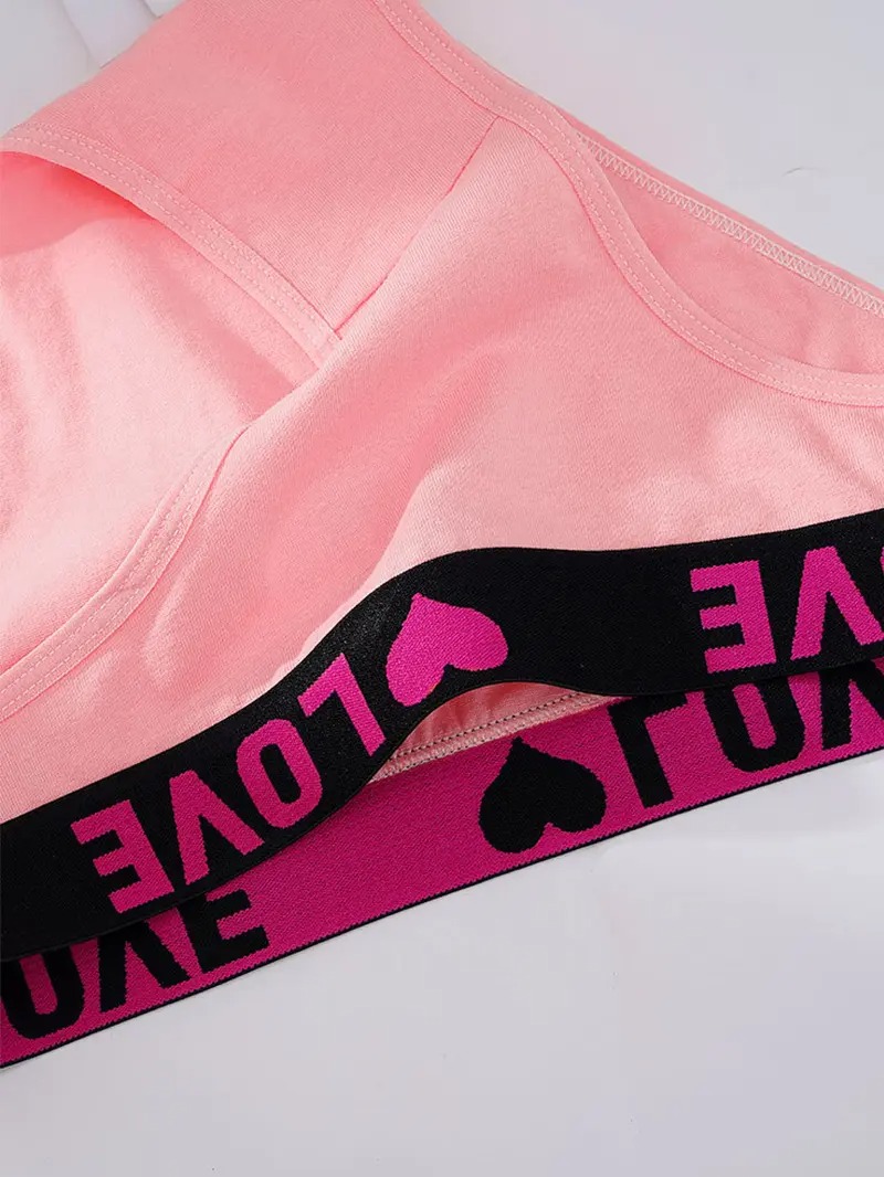 24 Pack High Rise Comfortable Casual Panties Set - Women's Plain Letter Tape Panties for Everyday Wear