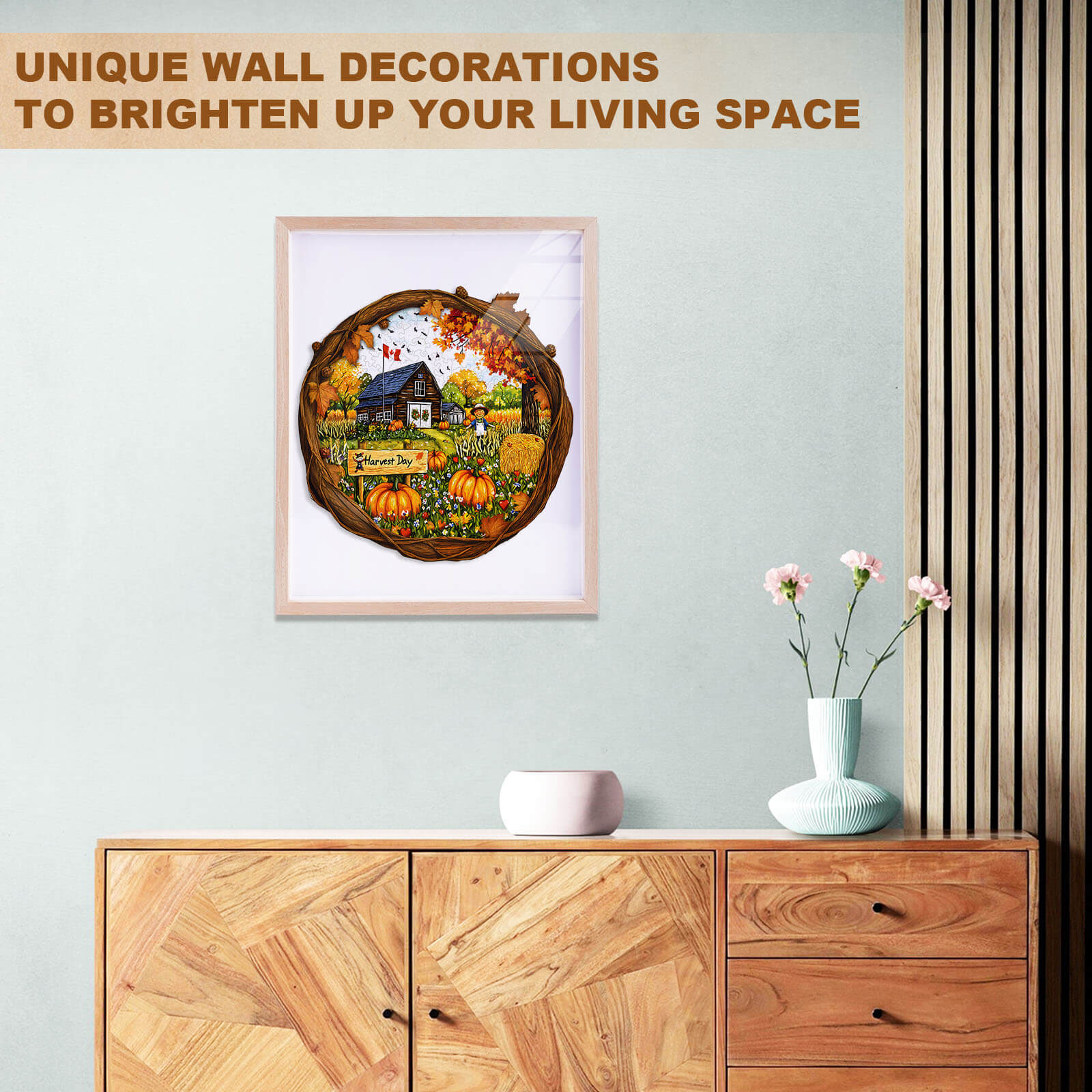 Harvest Day Wooden Jigsaw Puzzle