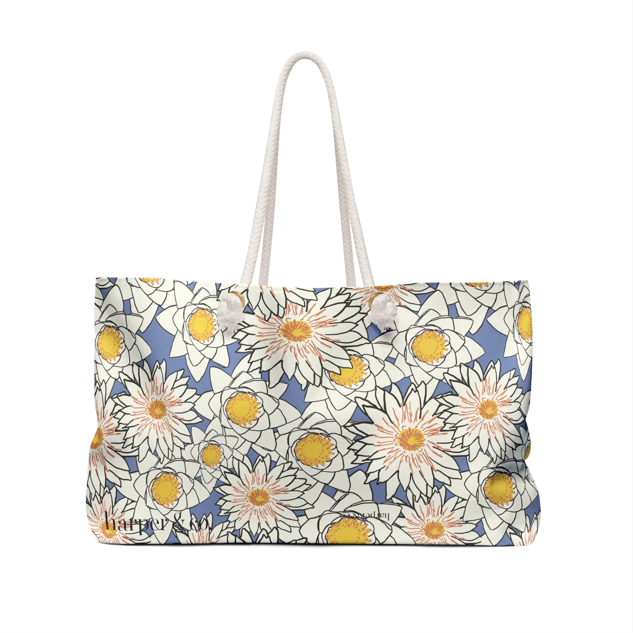 Blue Sunflower Weekender Bag