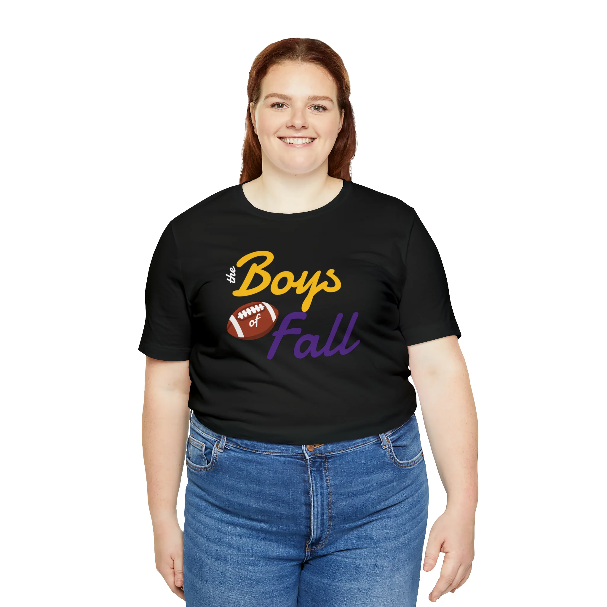 Boys of Fall Football Patch Unisex Softstyle T-Shirt