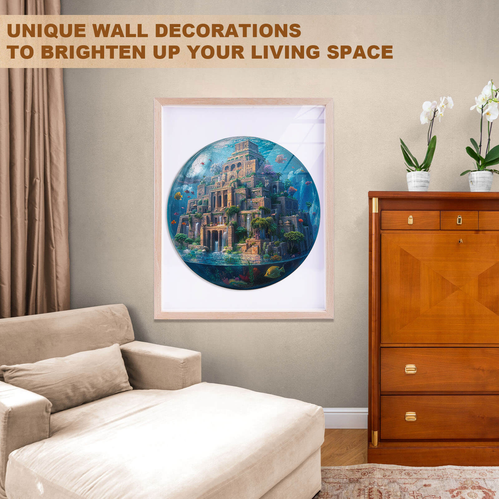 Underwater Sky Garden Wooden Jigsaw Puzzle