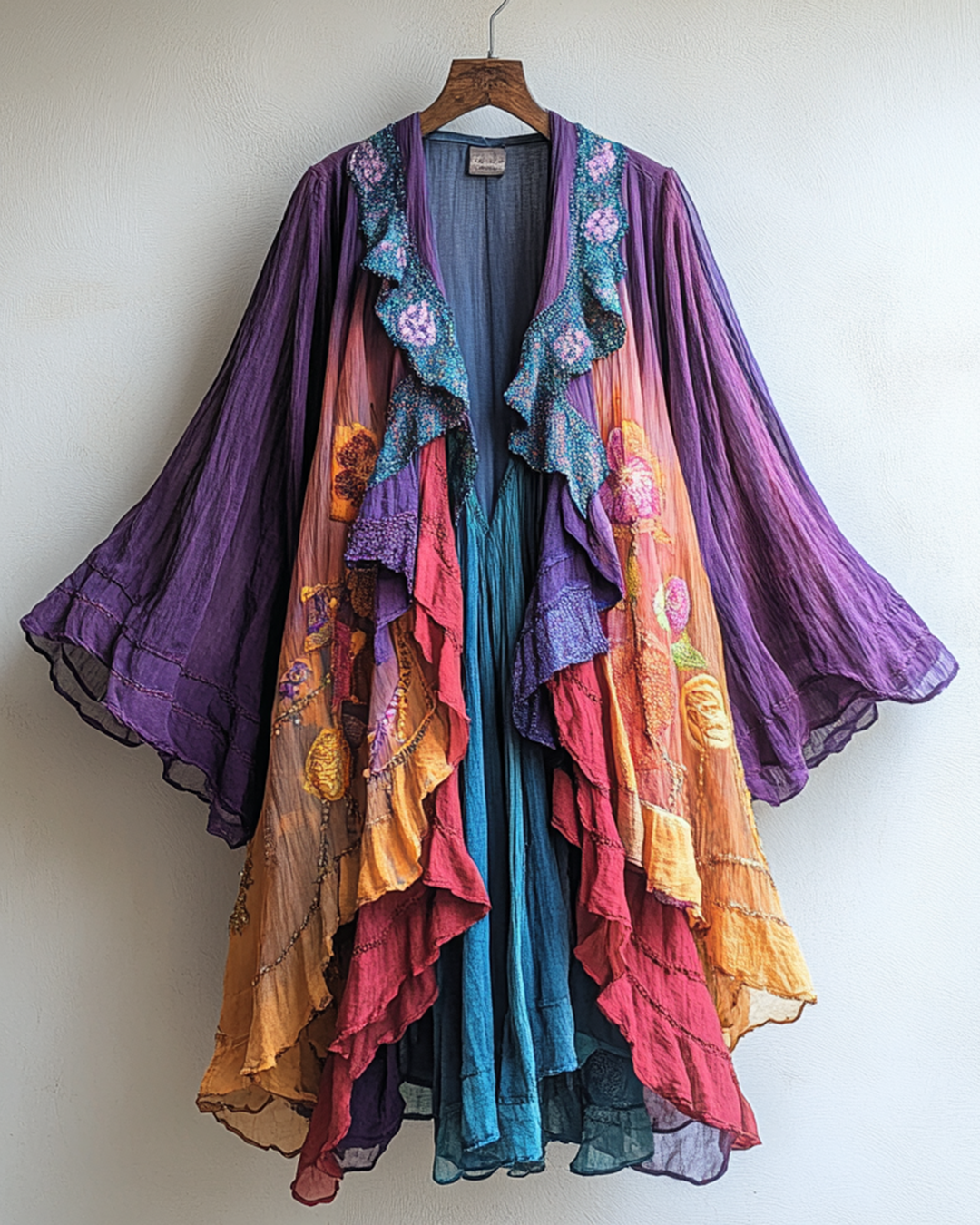 Rainbow Gradient Dragonfly Cardigan 1eb1