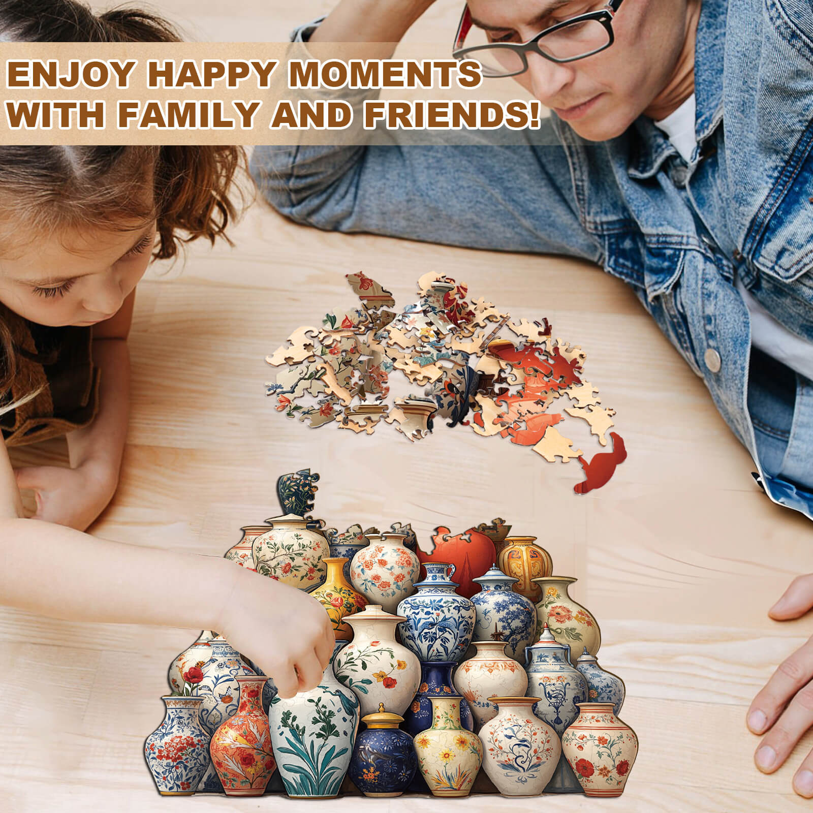 Italian ceramics Wooden Jigsaw Puzzle