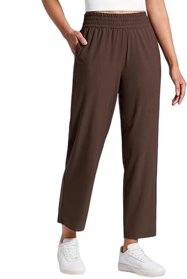 Lightweight Drapey Tapered Ankle Pants for Women