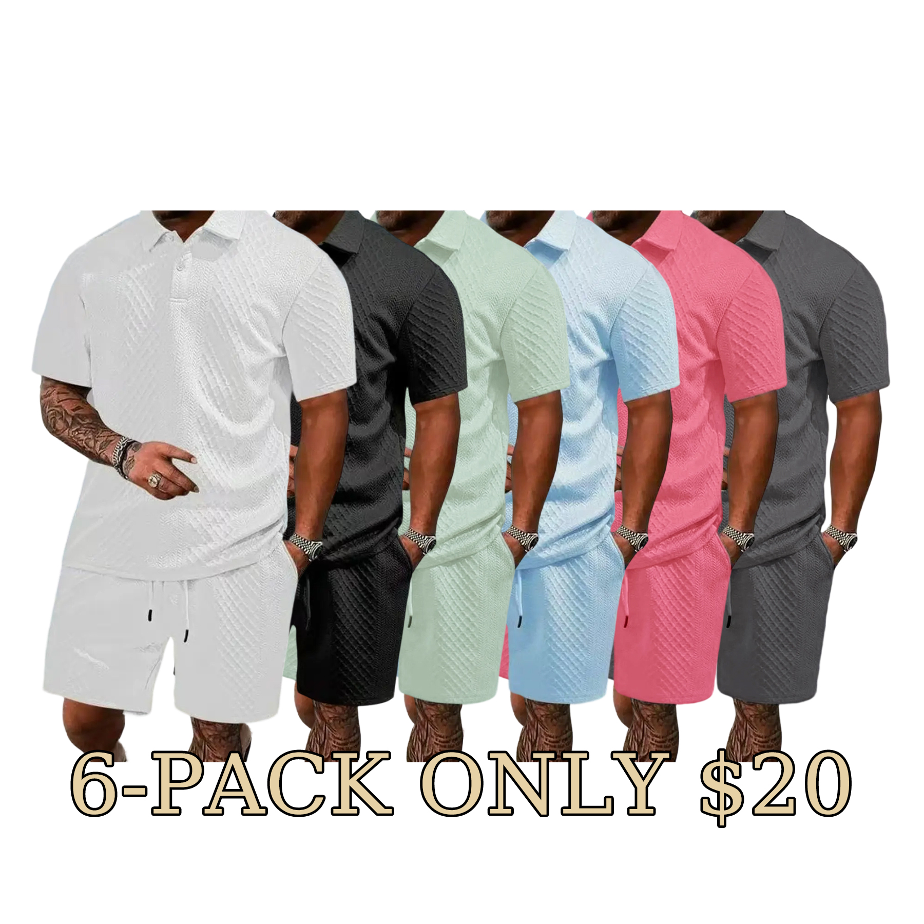 Men’s Relaxed Summer Polo & Shorts Set