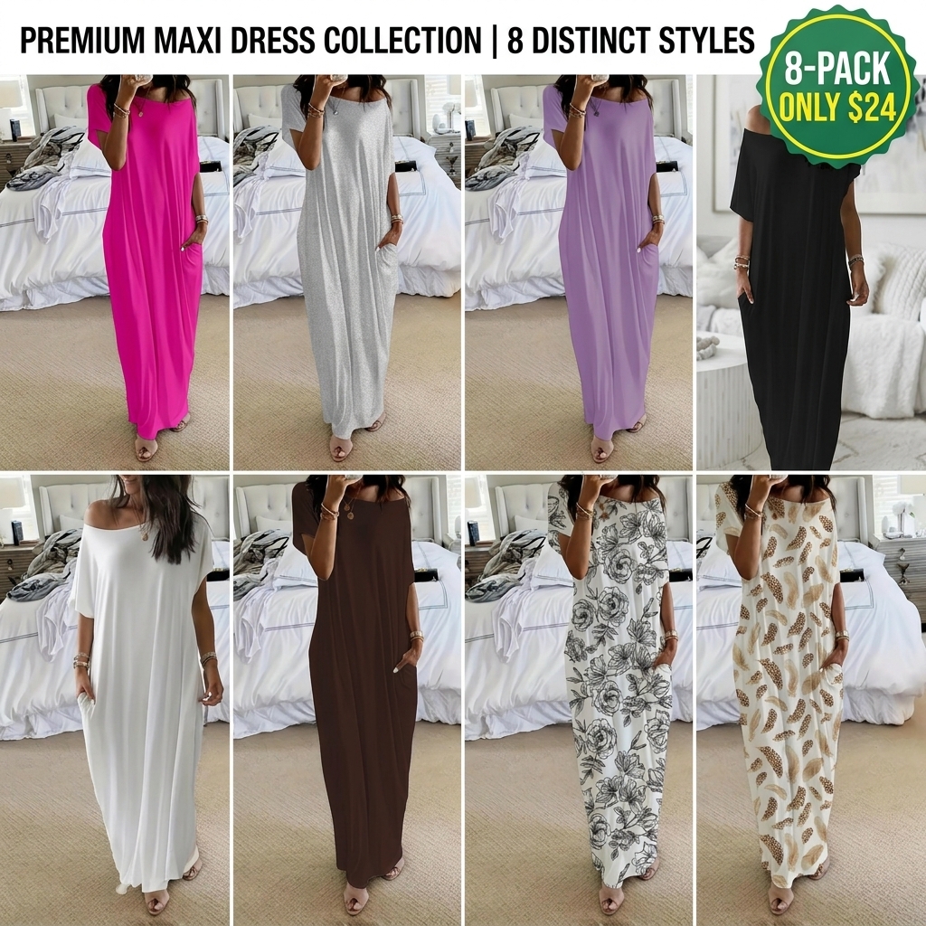 Women's Batwing Sleeve Lounge Dress