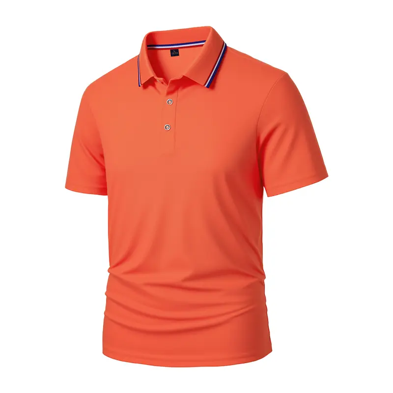 Men's Quick Dry Color Block Striped Polo Shirt⚡