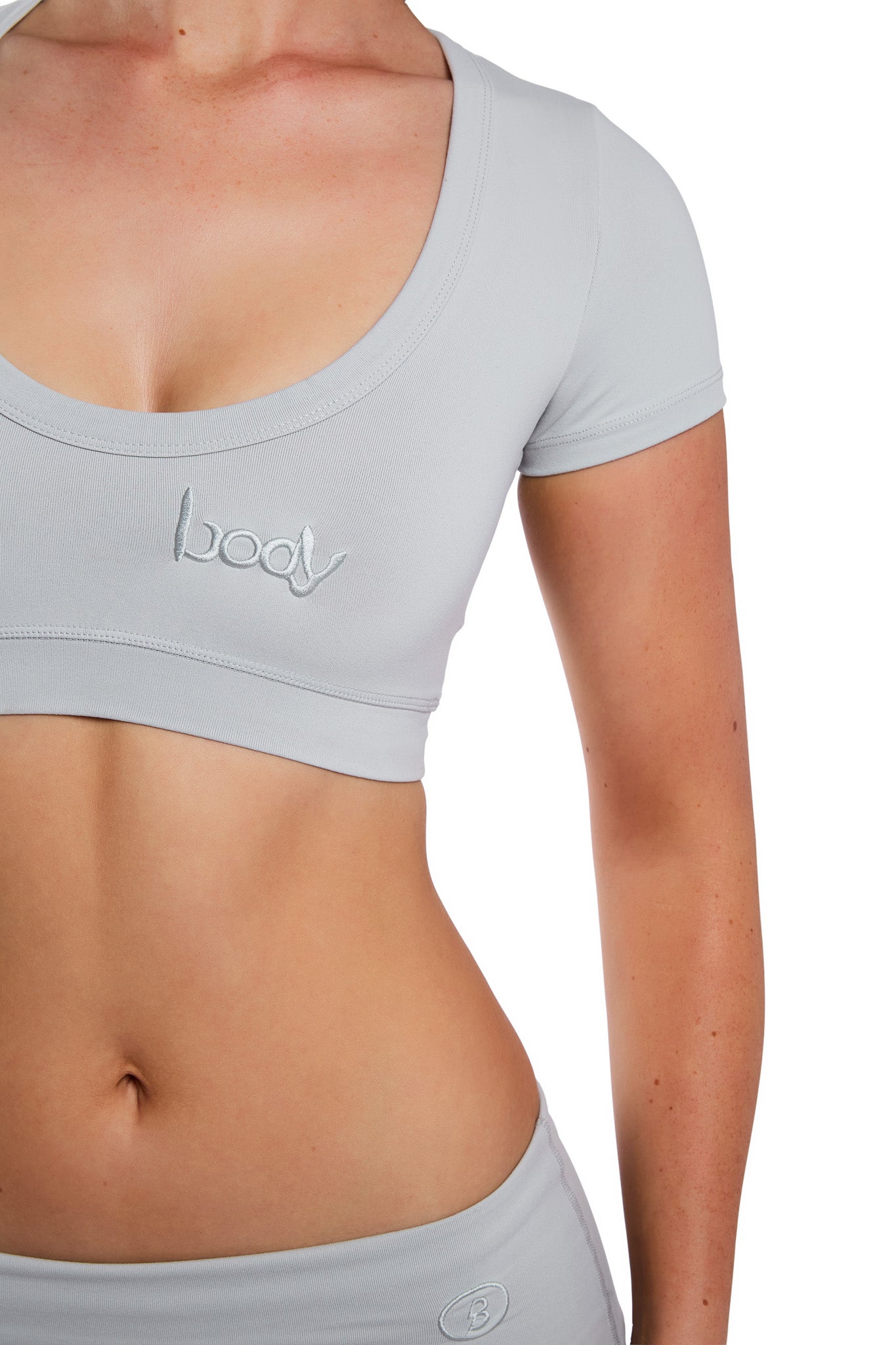 YOGA CROP TOP (SLATE GREY)