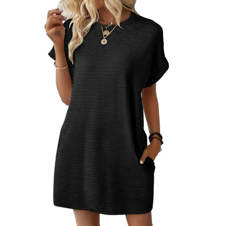 Women's Casual Mini Dress – Lightweight, Loose Fit, Summer Beach Outfit 2025