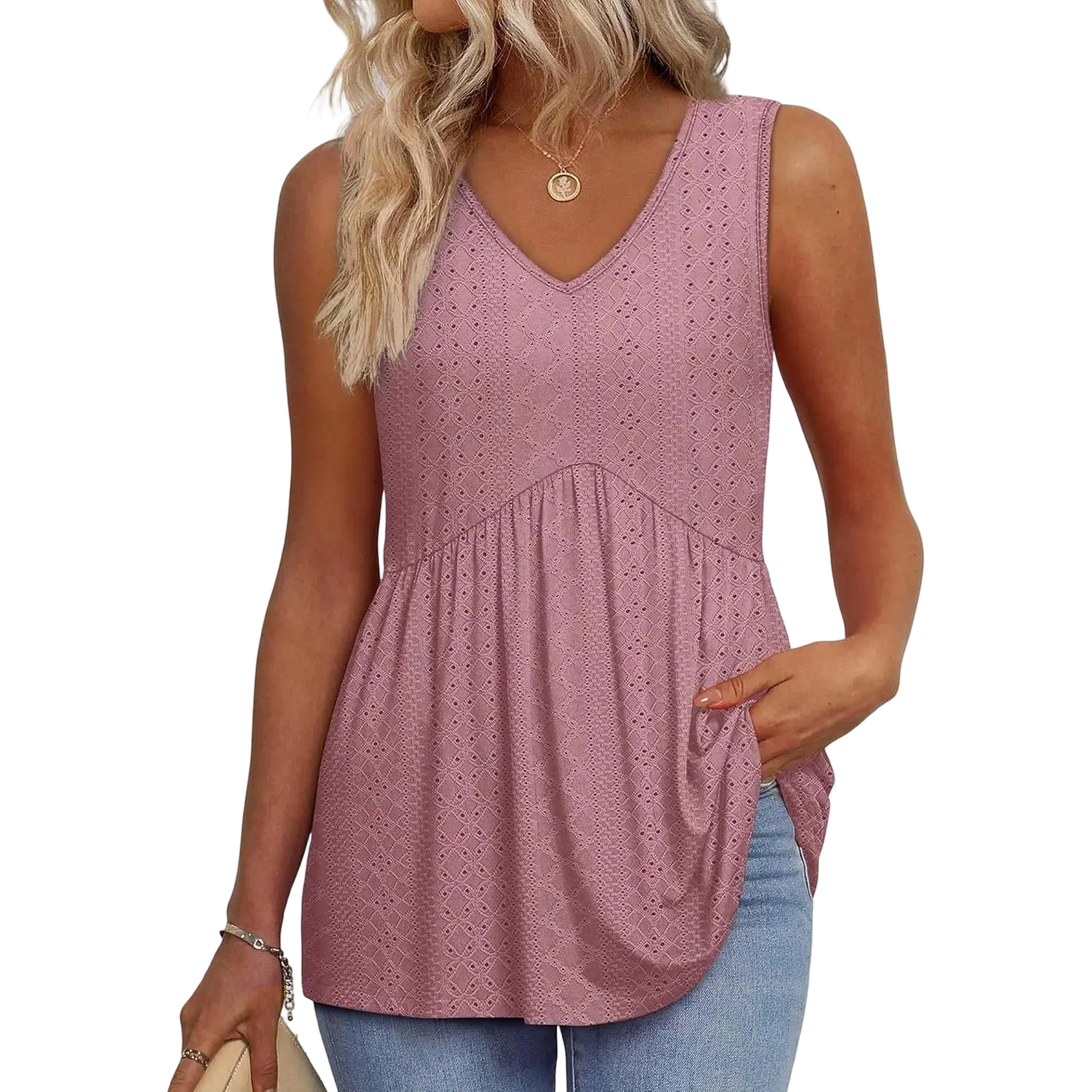 ✨✨Women's Flowy Babydoll Peplum Tank Top