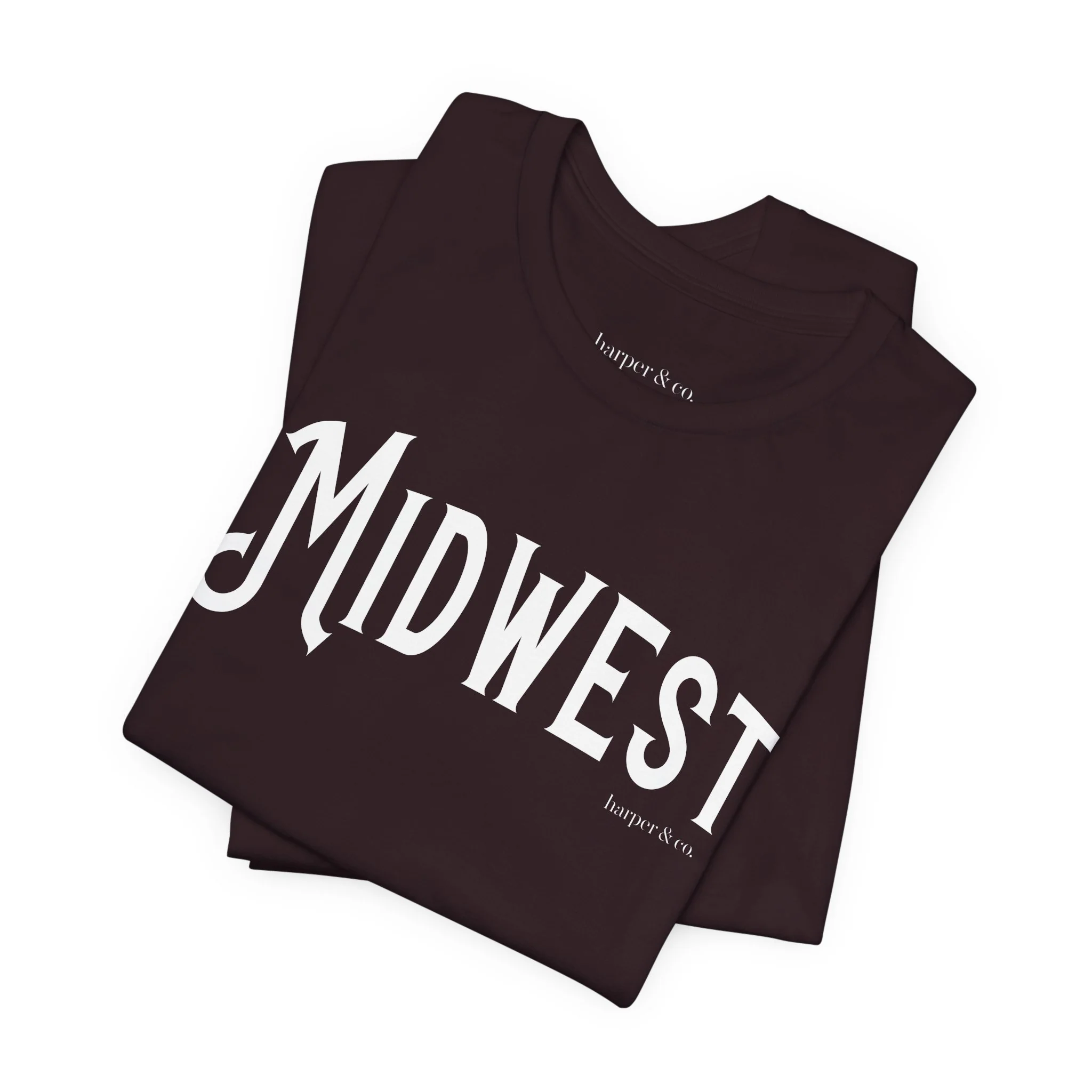 Midwest Unisex Jersey Tee - Casual Soft Cotton Short Sleeve Shirt