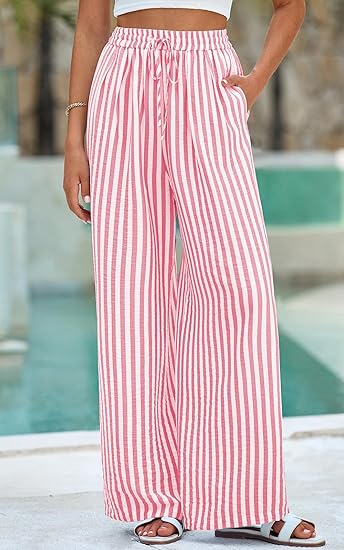 🔥Women’s Striped Palazzo Trousers