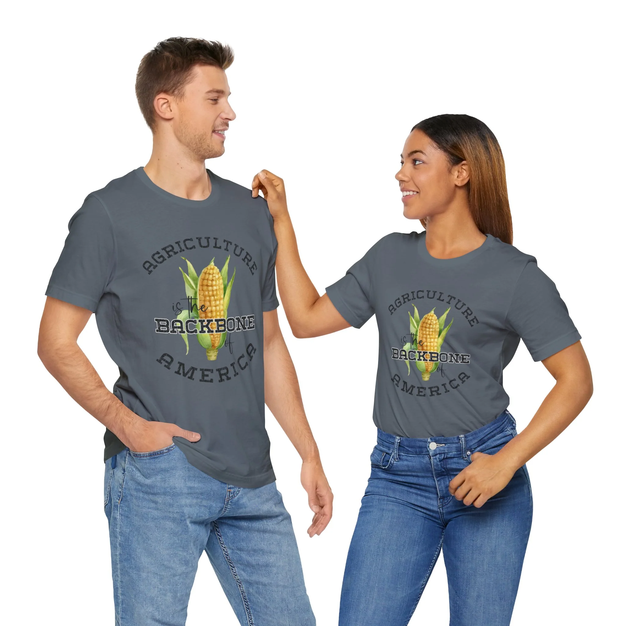 Agriculture is the Backbone Bella Canvas Jersey Short Sleeve Tee - Multiple Colors