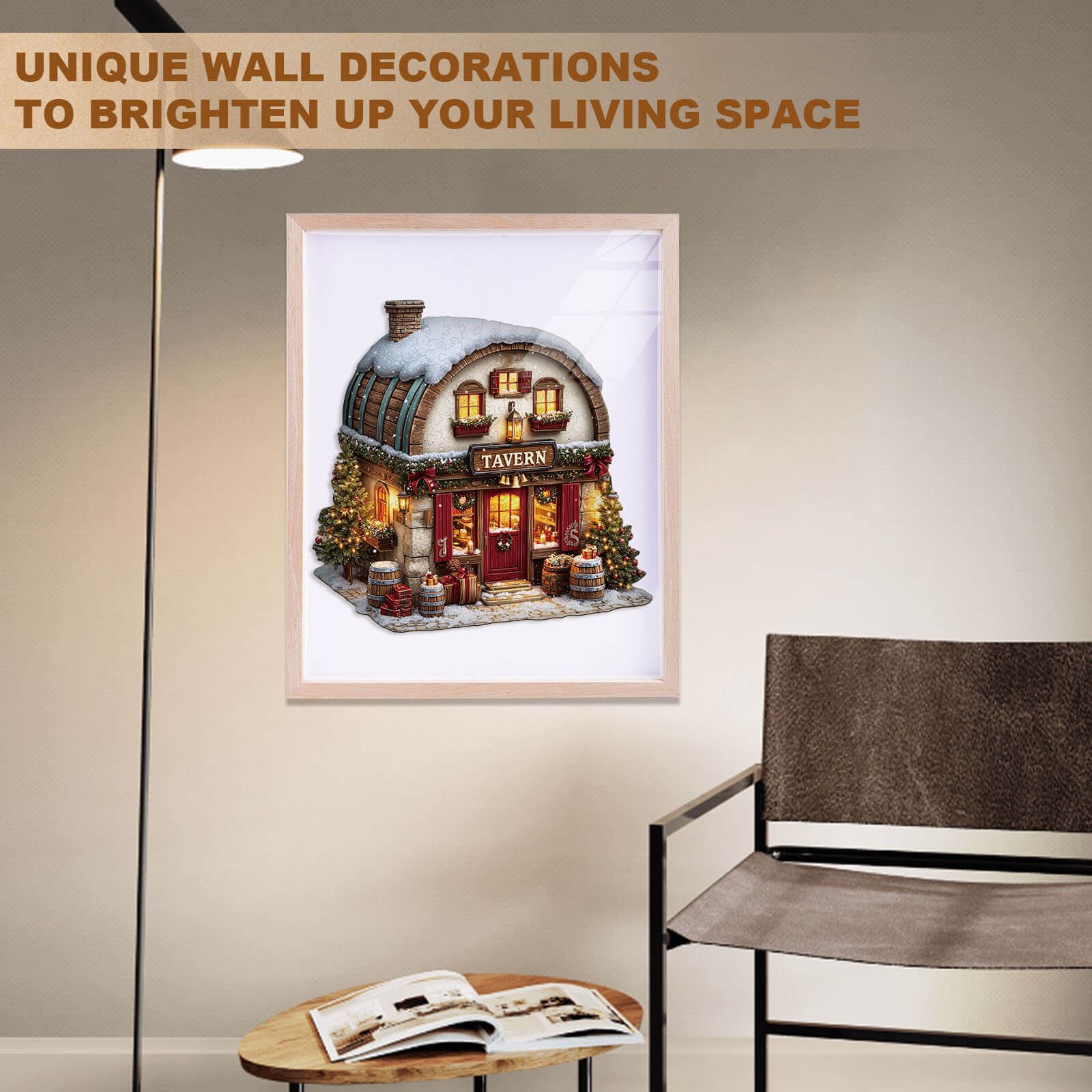 Christmas Tavern Wooden Jigsaw Puzzle