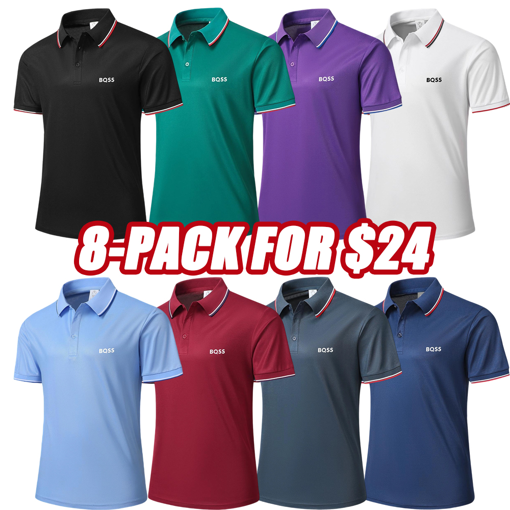 men's casual short-sleeved polo shirts mixed-color suit, breathable and refreshing, suitable for all seasons, is a good choice for men who give gifts during the holidays
