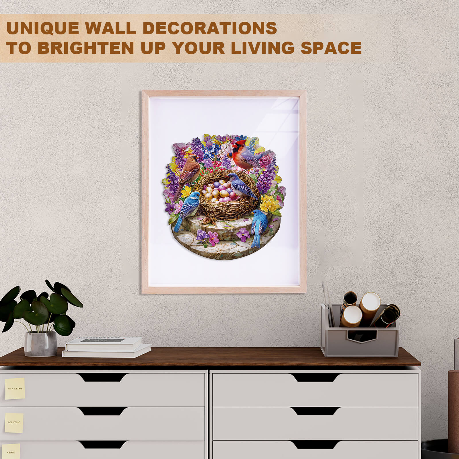 Eggflower Garden Wooden Jigsaw Puzzle