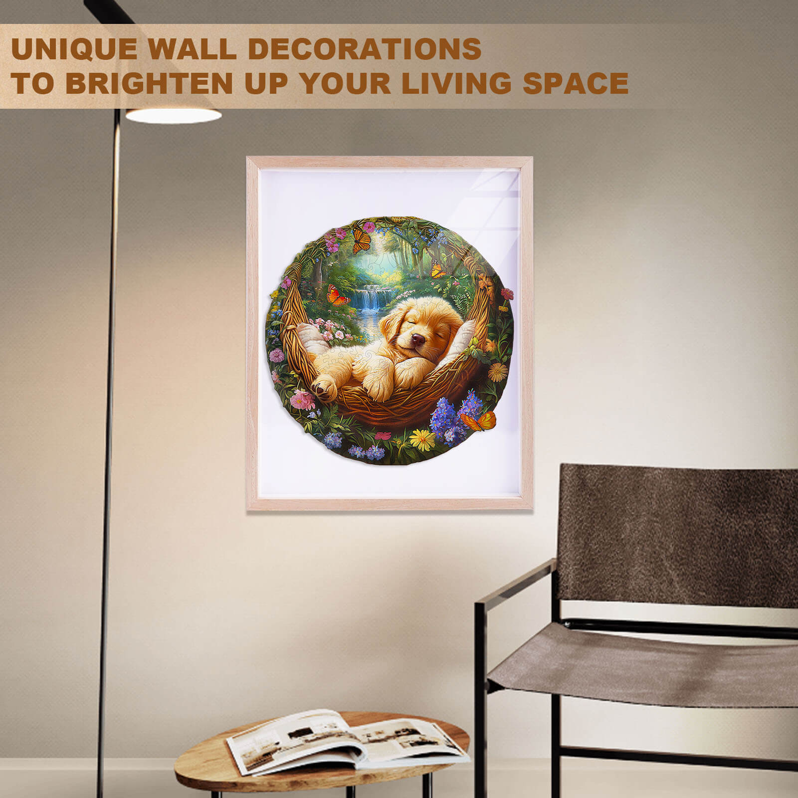 Sleeping puppy Wooden Jigsaw Puzzle