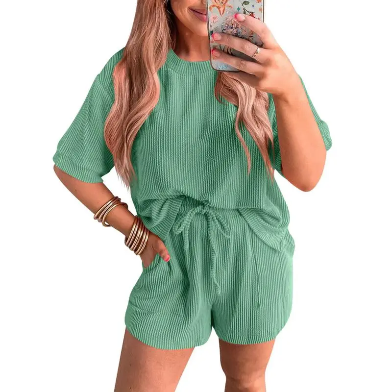 Women's 2-Piece Textured Lounge Set