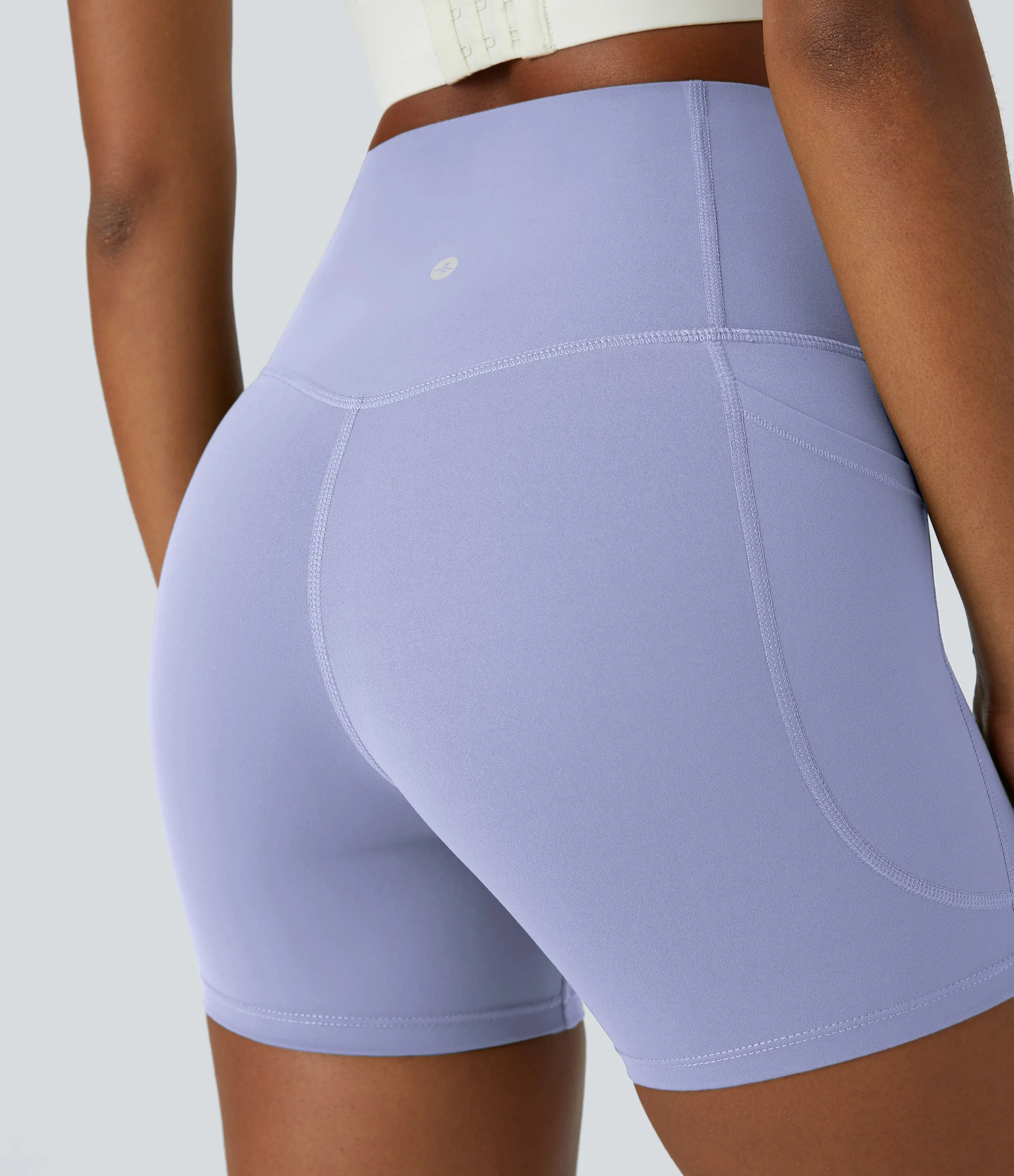 Women’s High-Waist Sculpting Biker Shorts With Pockets