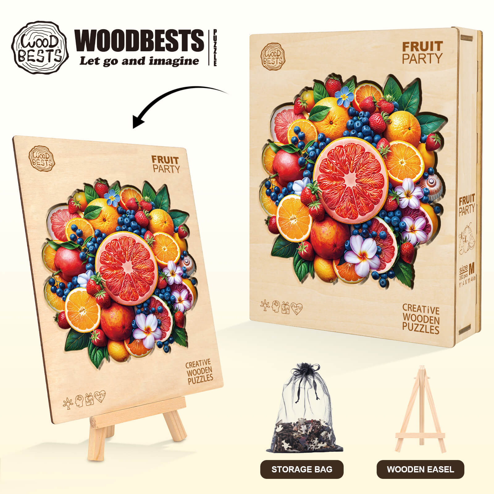 Fruit Party Wooden Jigsaw Puzzle