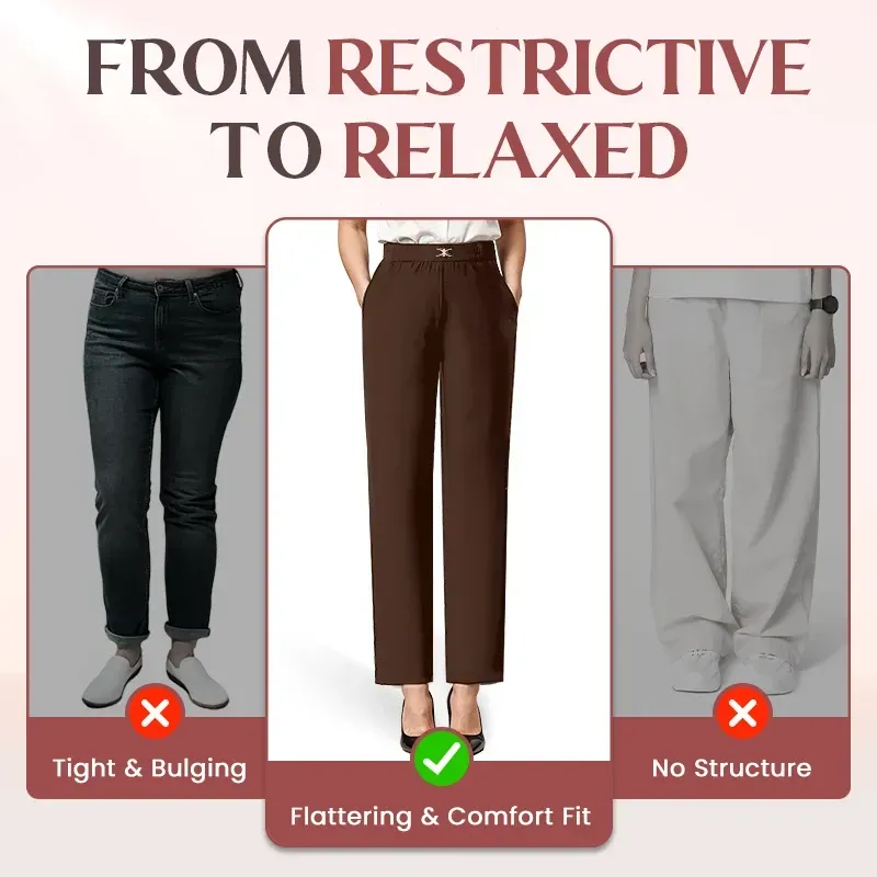 🔥HOT SALE🔥High Rise Silky Soft Pull-on Comfort Pants