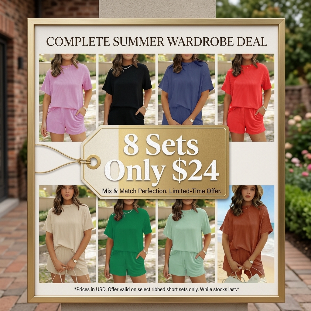 Women's Ribbed Knit Lounge Set