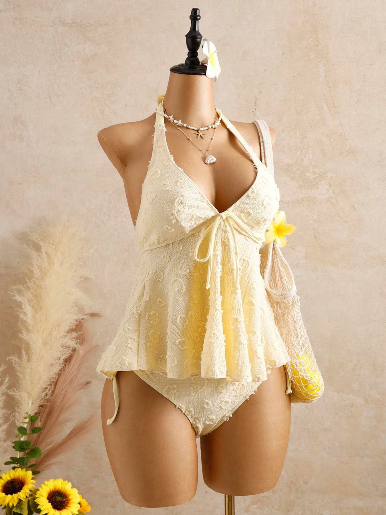 Women's Fashion Tankini Swimsuit, Stylish Two-Piece Swimwear