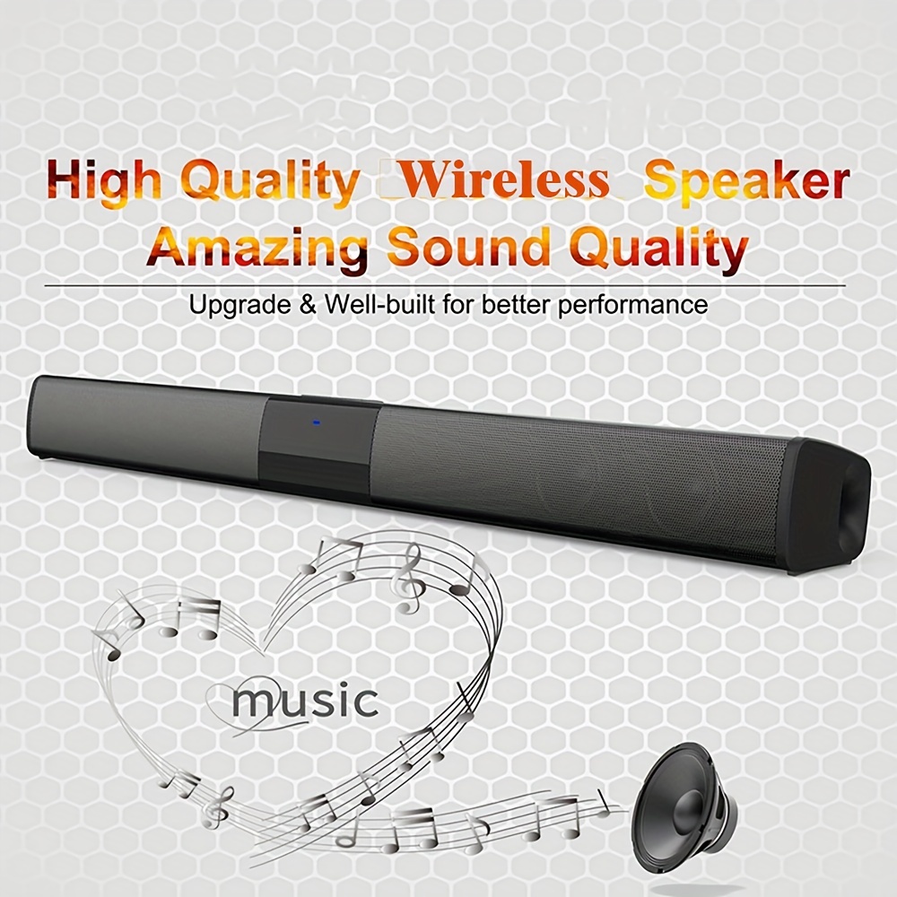 Theater TV Speaker 40W TV Soundbar Wired And Wireless Home Surround SoundBar For PC With FM Radio Music Center Column