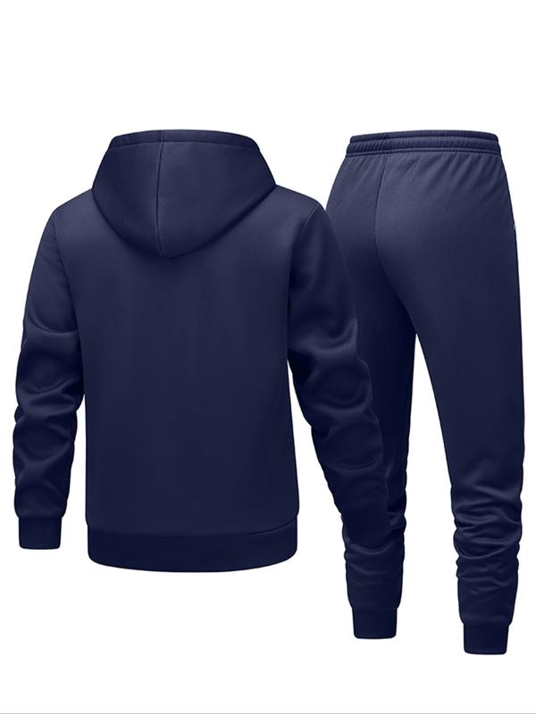 Men’s Thick Knit 2-Piece Set: Hooded Jacket & Pants