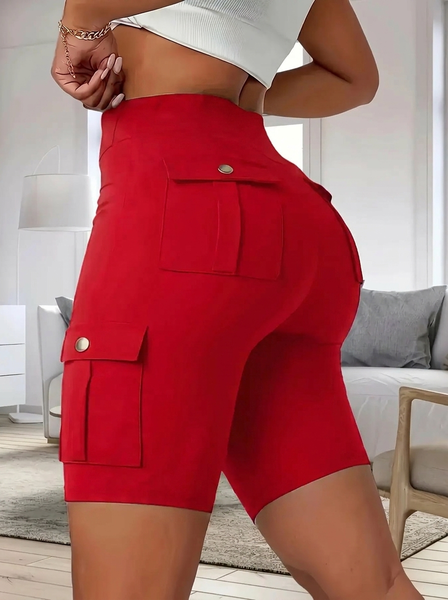 Women's High Waist Pocket Shorts