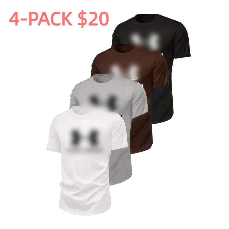 Men's Retro Fitted Short Sleeve Round Neck T-Shirt