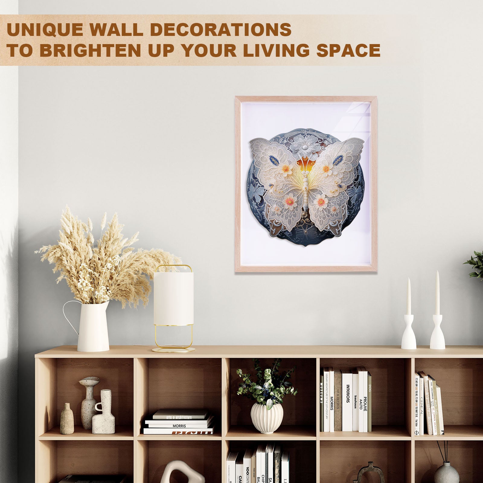 Lace Butterfly Wooden Jigsaw Puzzle