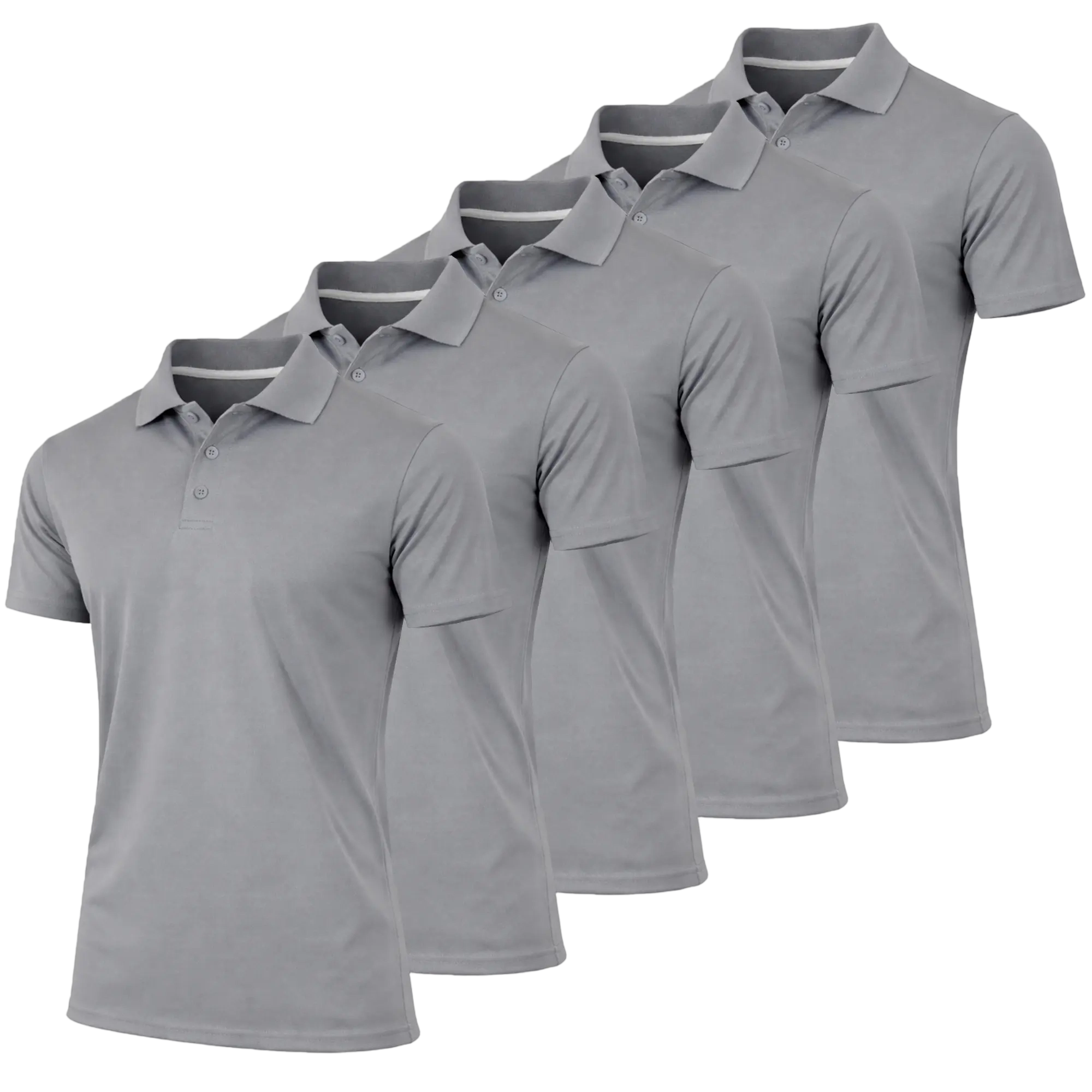 Men’s 5-Pack Performance Polo Shirts