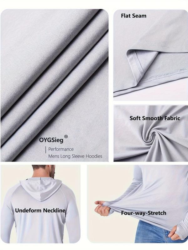 📏📏Men’s UPF 50+ Sun Protection HoodedShirt with Face Mask