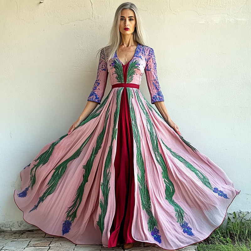 Elegant, comfortable and light dress for spring and summer vacation b80b