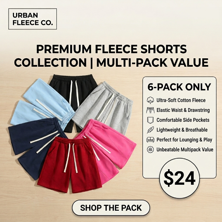 🔥Men’s Essential Comfort Cotton Lounge Shorts - Relaxed Fit