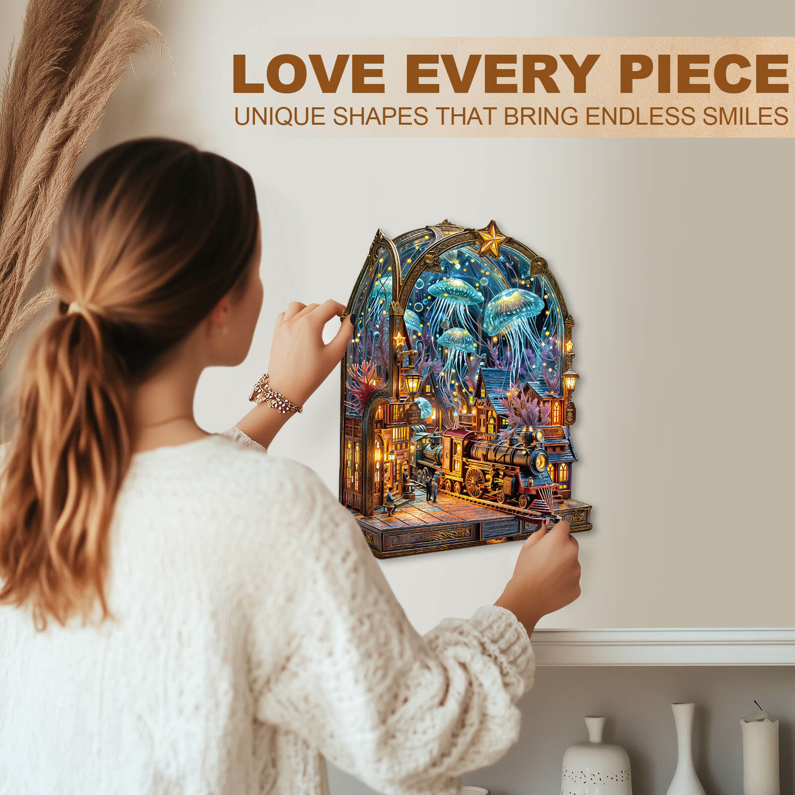 Underwater platform Wooden Jigsaw Puzzle